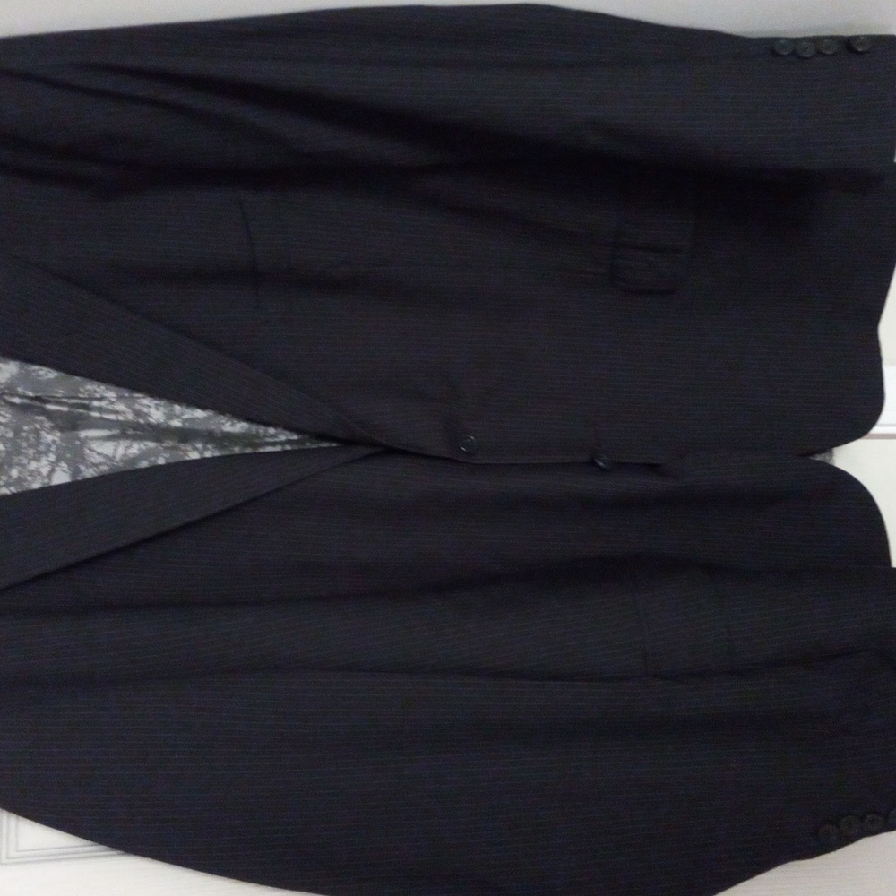 Pinstripe navy blue blazer 54r